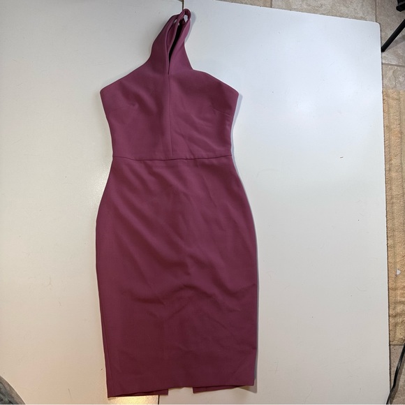 Likely Pinkish/Purple High Halter Neck Carolyn Foam Fitting Racer Back Dress 2 - Picture 6 of 16